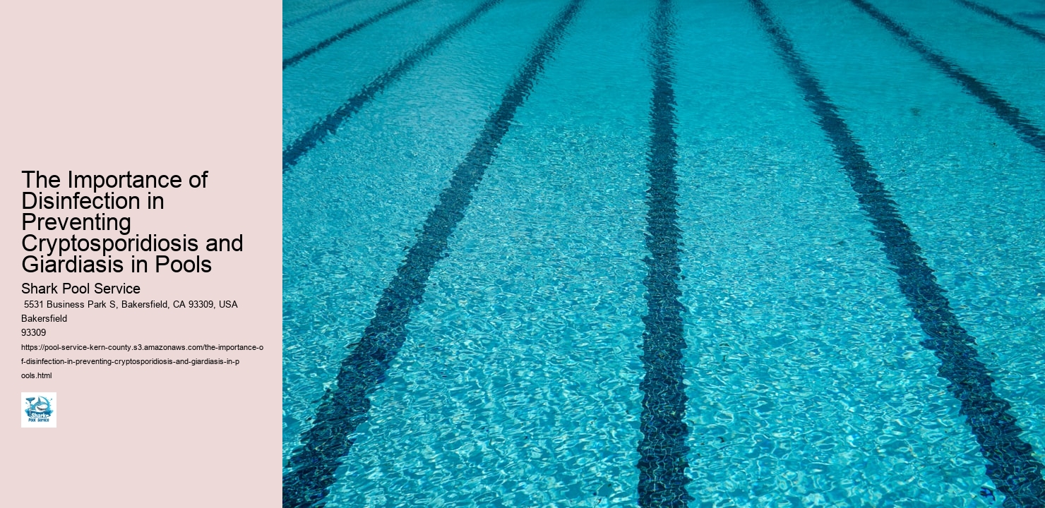 The Importance of Disinfection in Preventing Cryptosporidiosis and Giardiasis in Pools